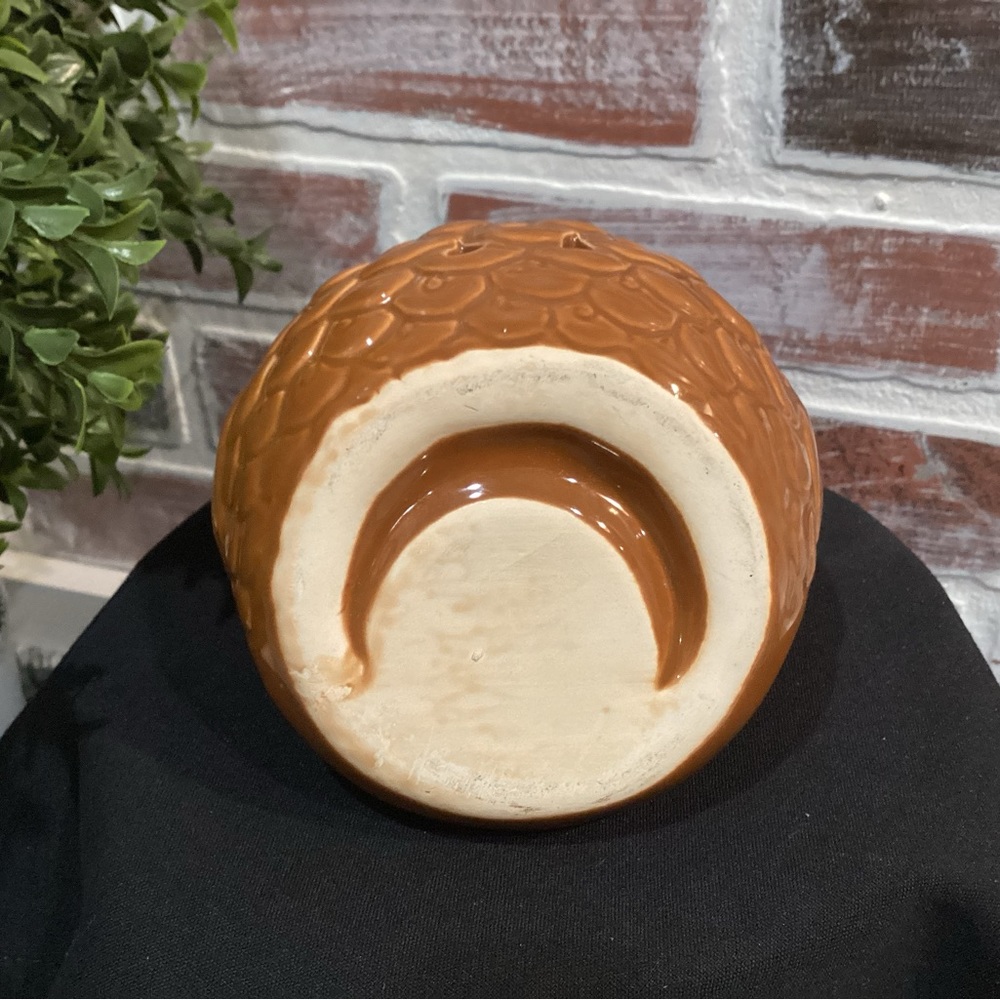 🟠 Ceramic Crafted Owl Candle Holder - Excellent Gently Used Condition - Picture 7 of 9